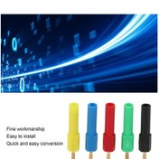 Resim Vkemall 5 Adet Erkekten Dişeye Muz Plug 2mm-4mm , Pa+pirinç Malzeme, 36a Akım, Araç Ve Endüstriyel Elektronik Cihazlar İçin Adaptör 