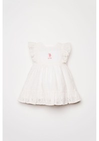 Resim U.s. Polo Assn. Kız Bebek Beyaz Elbise 5274-50167 Beyaz 