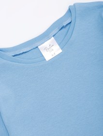 Resim BeeTeekids Mavi Basics %100 Pamuk Blue Unisex Çocuk Pijama Takımı 