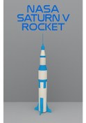 Resim Saturn V Model Kit Card - Eğitici Oyuncak 
