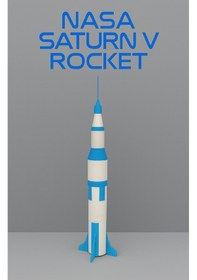 Resim Saturn V Model Kit Card - Eğitici Oyuncak 