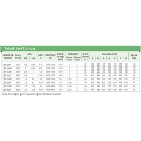 Resim Baymak JET 82M 20LT TANKLI Hidrofor 0.8 HP (3KAT-4DAİRE 