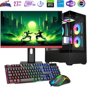 Resim I5 14400F 16GB DDR4 512GB M2 8GB RTX4060 27\ 180Hz Mon. Oyun Bilgisayarı 