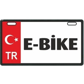 Resim SEVENKARDEŞLER Kırmızı E-bike E-bike Plakalık 