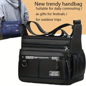 Resim Unisex Kare Çapraz Askılı Çanta, Ayarlanabilir Askılı - Çoklu Fermuarlı Cepler, Geniş İç Bölmeli - Günlük İş Gidiş Gelişleri, Seyahat, Resmi Etkinlikler İçin - Erkekler ve Kadınlar İçin Dayanıklı Günlük Sırt Çantası, Seyahat Aksesuarı, Modern Aksesuar, Sağlam Yapı 