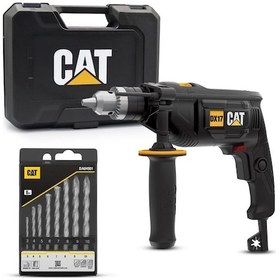 Resim Cat Dx17.1 750watt 13mm Profesyonel Darbeli Matkap + 8 Parça Aksesuar Fr Dx17.1 
