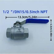 Resim Willowhaven Dn15 304 Paslanmaz Çelik Tam Geçişli Vana Sıfır Kurşun Endüstriyel 