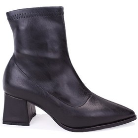 Resim Dagoster Dza07-1277201 Siyah Klasik Topuklu Kadın Bot Siyah 