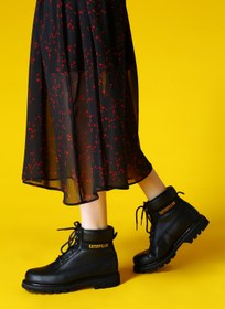 Resim Caterpillar Black Hakiki Deri Kadın Bot & Bootie CAT0111000103 