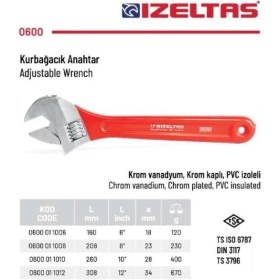 Resim Izeltaş 10" Kurbağacık Anahtar 0600 01 1010 