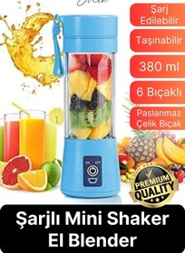 Resim St Morritz 220 - 240 V Portatif Taşınabilir Elektrikli Mini Meyve Sıkacağı Smoothie Kamp Piknik Şarjlı Rondo K 