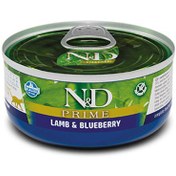 Resim ND 2062 Prime Kuzu Etli ve Yaban Mersinli Kedi Konservesi 70 Gr 