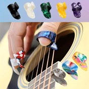Resim 8 Adet/4 Adet Başparmak Tırnakları Parmak Tırnakları, Orta Boy, Düz Başparmak Tırnakları, Selüloit Gitar Başparmak Parmak Tırnakları Ukulele Tırnakları Aksesuarları (12 Renk, Renk Rastgele Paketleme) 