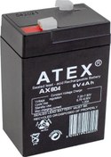 Resim ATEX AX-604 AKÜ 6 VOLT - 4 AMPER IŞILDAK AKÜSÜ (70 X 48 X 101 MM) Powermaster