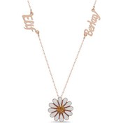 Resim Iki Isimli Gümüş Papatya Kolye (518669448) 
