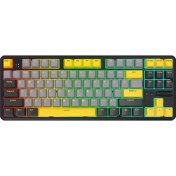 Resim CoverZone Ajazz K870T Pro Kablosuz Hot Swap Mekanik Oyun Klavyesi Rgb - 10 Adet Switch, Tuş ve Switch Sökme Aparatı Hediyeli - Siyah Red Switch 