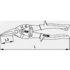 Resim Ceta Mafsallı Sac Makası (Sağ Kesim)- 250 Mm 