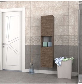 Resim Biani Fix Arya Ve Loft Uyumlu Boy Dolabı Renk Aybe Kahve Çok Renkli 