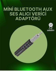 Resim Bluetooth 4.1 Ses Alıcısı 3.5mm Girişli Hoparlör & Kulaklıklar İçin Kablosuz Dönüştürücü 