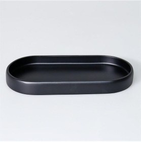 Resim Tiny Oval Tepsi Siyah 