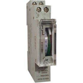 Resim chint ATR-100 Analog (Mekanik) Zaman Saati, Dikey Kadran-Günlük, 15 Dakika / 1 Tırnak, 100 Saat Rezervli, 