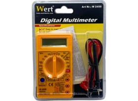 Resim WERT DİJİTAL MULTİMETRE (ÖLÇÜ ALETİ) (DC/AC) (SES İKAZLI) 