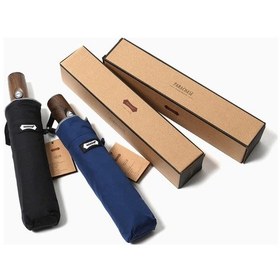 Resim Bosile Parachase 3216 A5 Premium Scotch Line Otomatik 3 Kademeli Şemsiye Siyah 