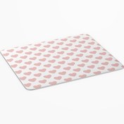 Resim Genel Markalar Pembe Kalpler Kare Baskılı Mouse Pad-975 