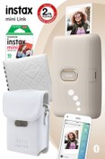 Resim Fujifilm Instax Mini Link Bej Akıllı Telefon Yazıcısı Ve Hediye Seti 2 