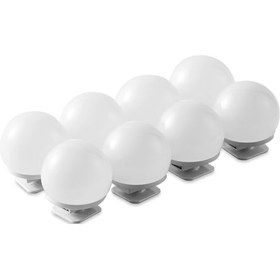 Resim Mufunye 8'li Usb Vanity Aydınlatması - 3 Renk Tonu Ayarlanabilir, Makyaj Için Yeterli Işık, Banyo Ve Dressing Odası Kullanıma Uygun Diğer 