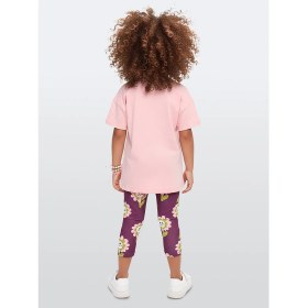 Resim Denokids Kız Çocuk Takım Çiçekli T-Shirt Tayt Ilkbahar Yaz 3-10 Yaş 
