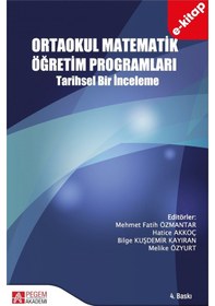 Resim Ortaokul Matematik Öğretim Programları Tarihsel Bir İnceleme E-k 