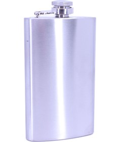 Resim Genel Markalar Mat Krom Cep Matarası-Hip Flask 6 OZ 