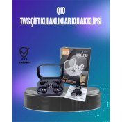 Resim Techno Stock Q10 True Wireless Stereo Kulaklık – Ergonomik Tasarım, 10M Menzil, Type-C 