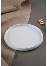 Resim Acar SCT-21-0222/24 Bianco Perla Porselen Yuvarlak Tabak - 20 Cm 