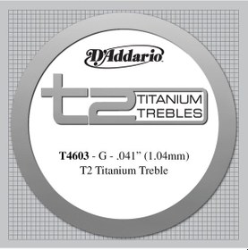 Resim D'addario T4603 Klasik Gitar Tek Tel. T2 Serisi. Tıtanıum Trebles 