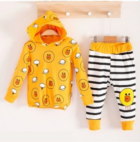 Resim 3-18 Ay Erkek Bebek Alt&üst Takımı Civciv 2'li Sarı Sarı 