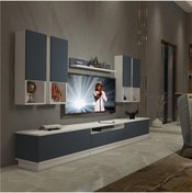 Resim Decoraktiv Trendstyle 8das Mdf Tv Ünitesi Tv Sehpası - Beyaz - Antrasit 