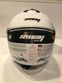 Resim Sway 715 Beyaz Yarım Açık Motosiklet Kaskı 