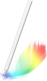 Resim İpad Pro 11 inç M2 Çip Uyumlu Kablosuz Şarj Olabilen Palm Rejection ve Tilt Özellikli Stylus Pen Fuchsia