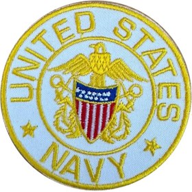Resim X-SHOP Military Rütbe Us Navy Pathces Arma Peç Kot Yaması (7.2cm x 7.2cm) 