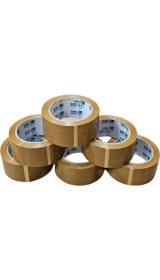 Resim 45 mm X100 Taba Renkli Hotmelt Koli Bandı -Kahverengi 