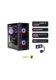 Resim Green Griffin G6 i7-14700F 32 GB 1 TB SSD RTX5070Ti Free Dos Masaüstü Oyuncu Bilgisayarı 