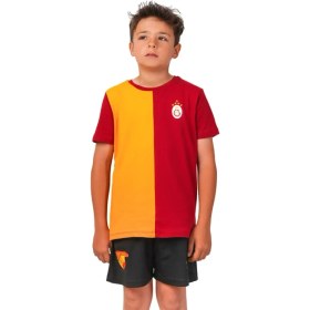 Resim Galatasaray Orijinal 5 Yıldız Parçalı Çocuk T-Shırt 
