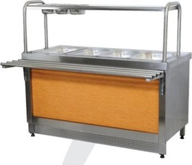 Resim CSA Inox CSA Karacasan 3+1 Elektrikli 4 Gözlü Tezgahlı Benmari 