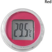 Resim Xifu Shop C Kırmızı Stil Su Geçirmez Yapışkan Motorlu Mini Motosiklet Dijital Termometre Celsius Montaj Dijital Termometre Motosiklet Aksesuarları (Yurt Dışından) 