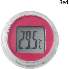Resim Xifu Shop C Kırmızı Stil Su Geçirmez Yapışkan Motorlu Mini Motosiklet Dijital Termometre Celsius Montaj Dijital Termometre Motosiklet Aksesuarları (Yurt Dışından) 