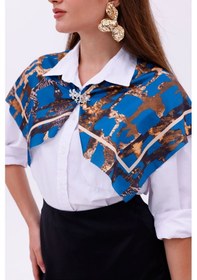 Resim Gece Leoparı Model Fular Bandana Şal Estascarf 70x70 Cm Renkli 