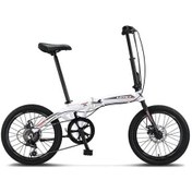 Resim Ümit 2037 Foldıng-2d Katlanır Bisiklet 20 Jant 6 Vites White Silver Red Çok Renkli 