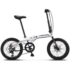 Resim Ümit 2037 Foldıng-2d Katlanır Bisiklet 20 Jant 6 Vites White Silver Red Çok Renkli 